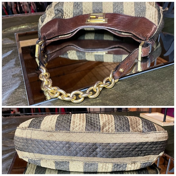 Fendi mezzaluna hobo bag with COA - Picture 4 of 16